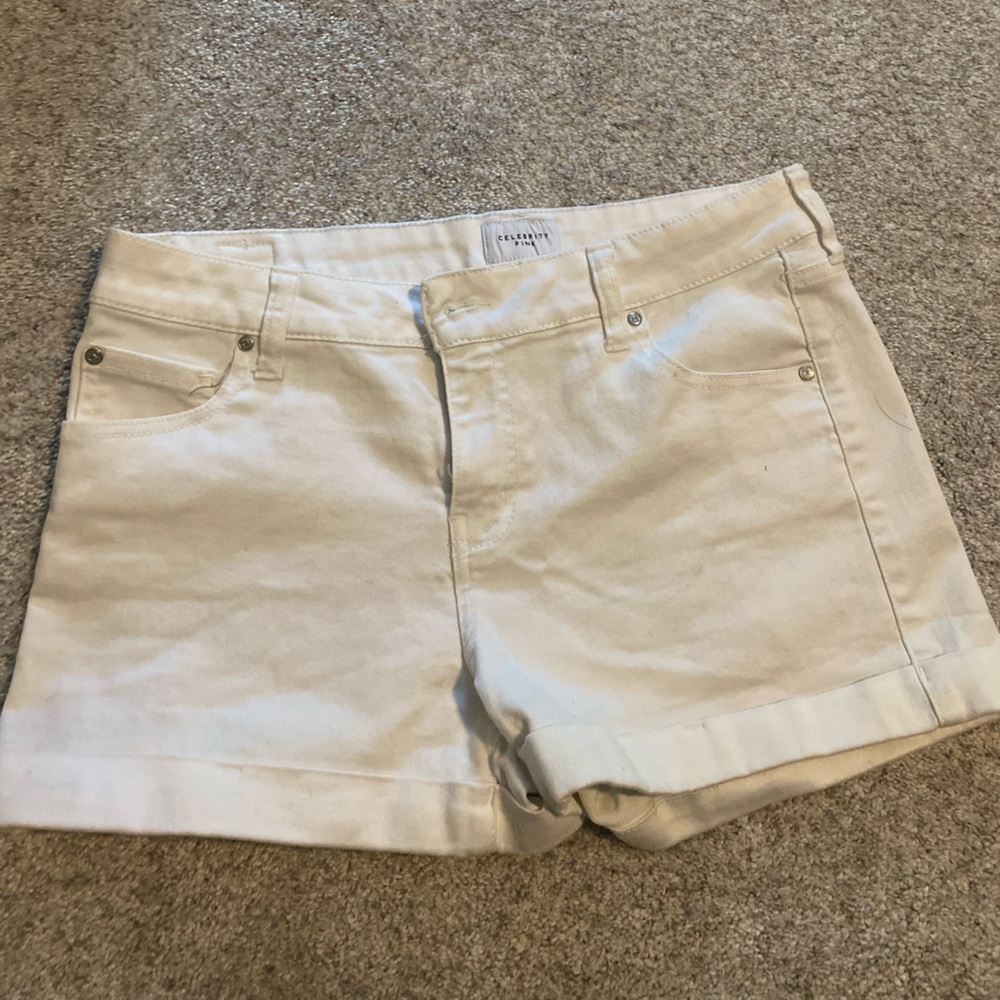 White Celebrity Pink shorts